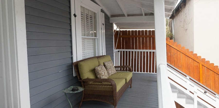 Room 5 covered porch with seating