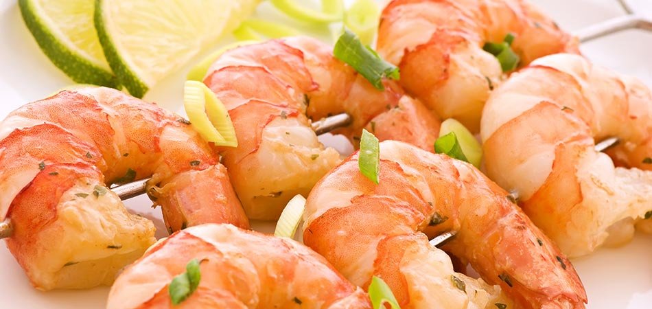 Shrimp on skewers 